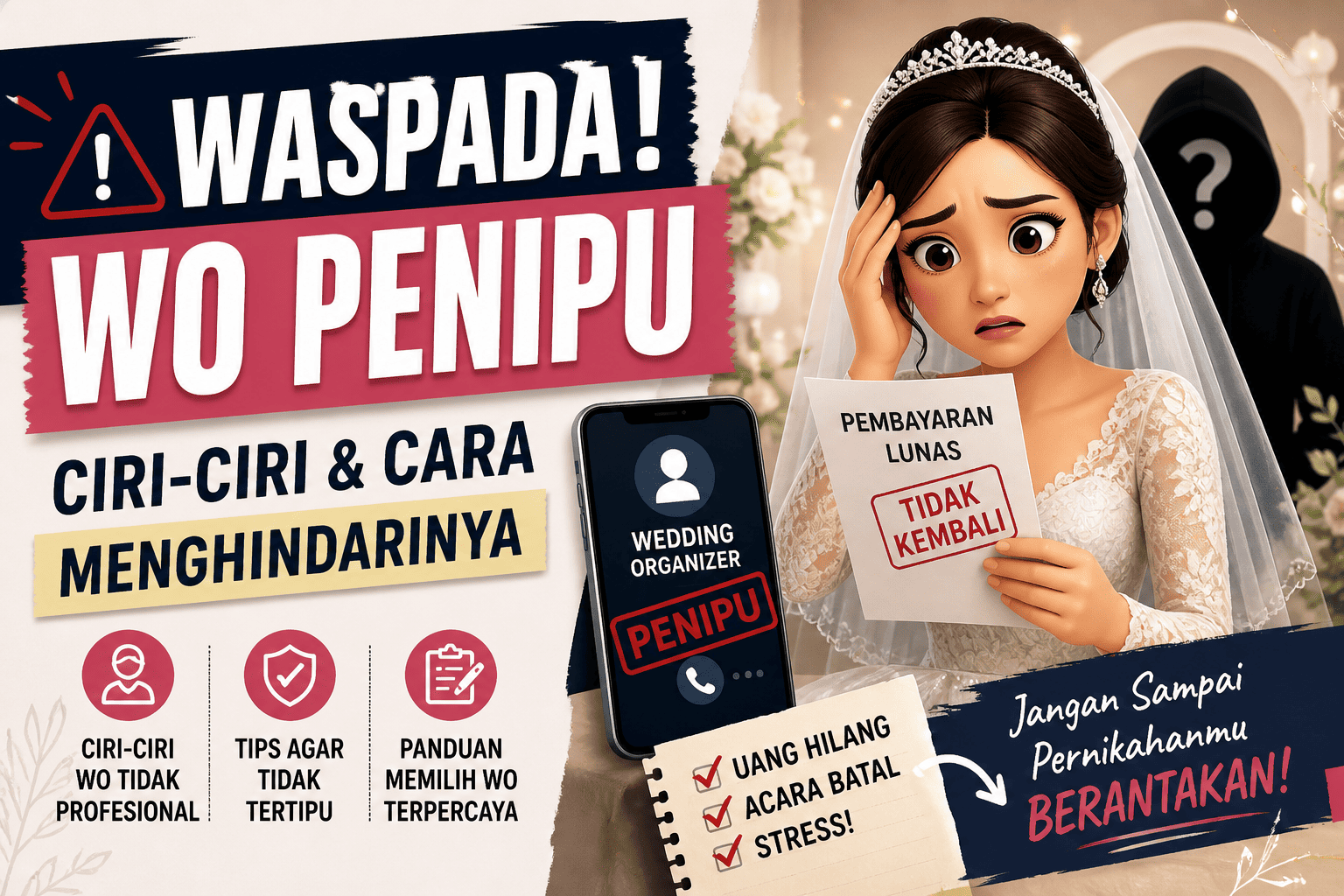 Waspada Wedding Organizer Penipu: Cara Mengenali dan Menghindarinya