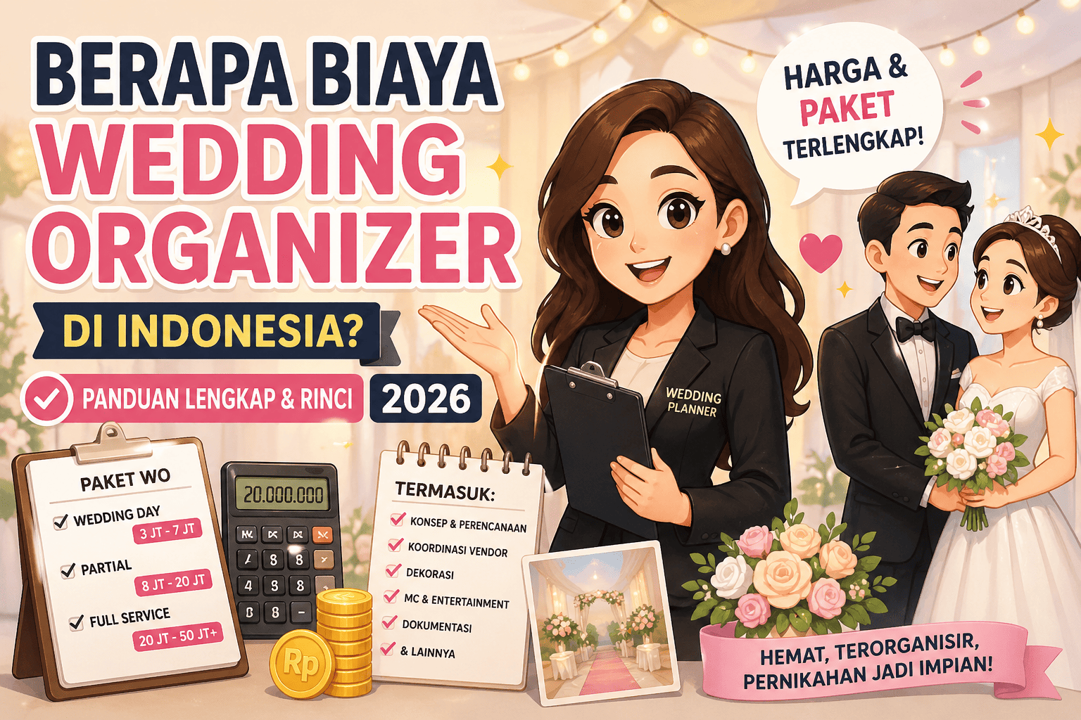 Berapa Biaya Wedding Organizer di Indonesia? Panduan Lengkap & Rinci 2026